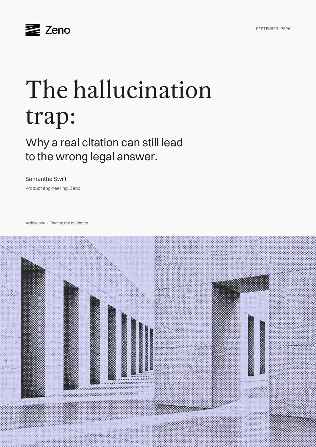 The hallucination trap, page 1